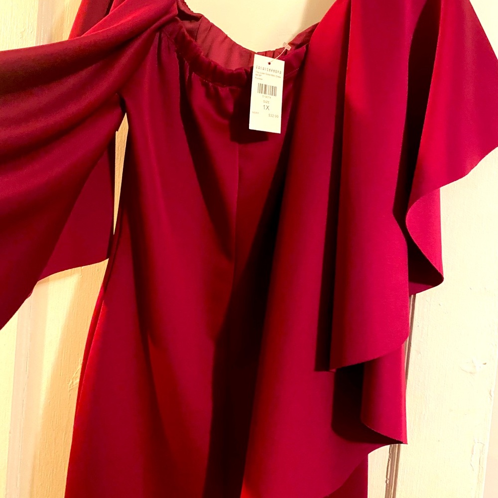 Wine colored dress. New never worn.